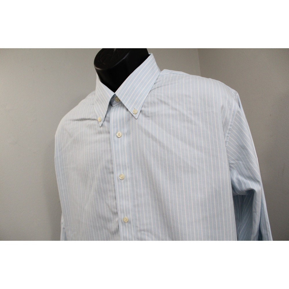 Brooks Brothers‎ Regent Dress Shirt Stretch Non-Iron Long Sleeve Mens 17.5-34 XL